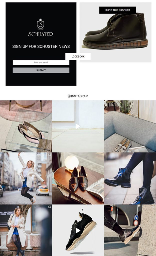 Schuster Shoes Store Ecommere